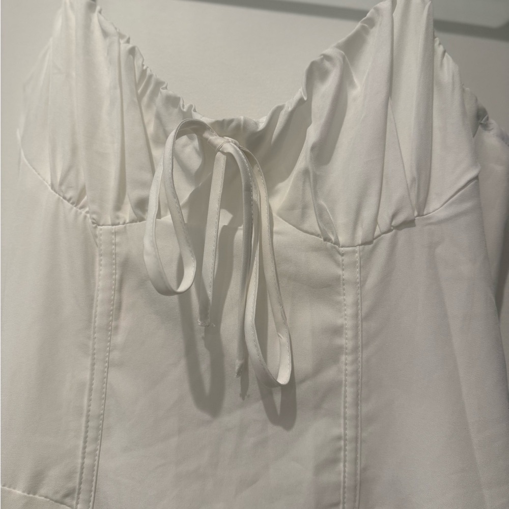 Brand New SHEIN White Corset Midi Dress 🤍